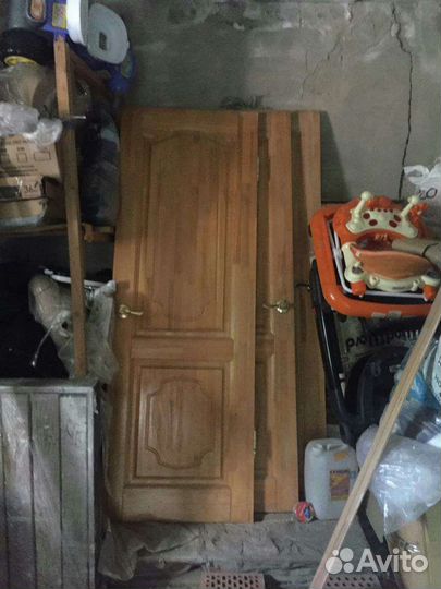 Двери межкомнатные деревянные массив сосна б/у