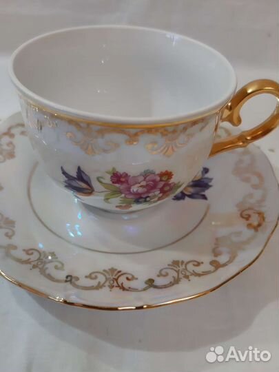 Чайная пара Чехия и блюдца