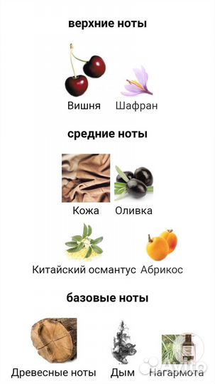 Масляные духи Cherry Smoke, на розлив