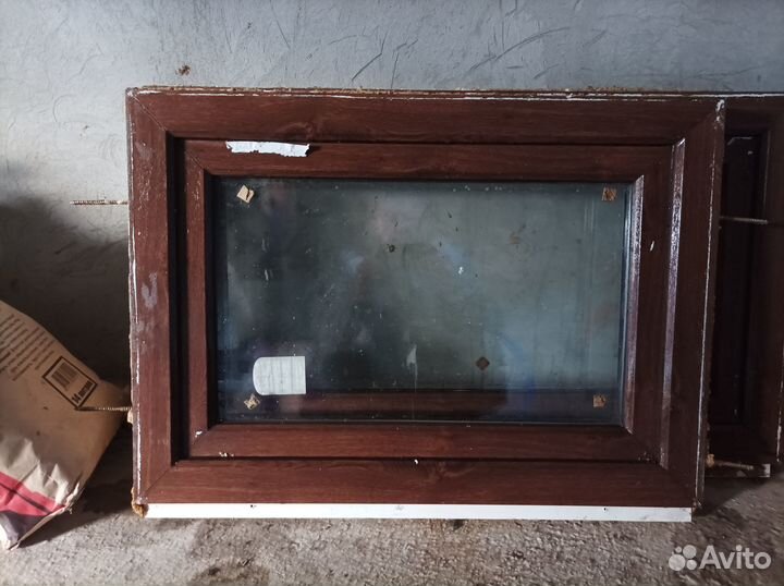 Окна пластиковые бу коричневые