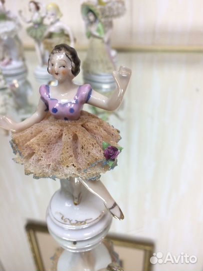 Фарфоровые старые кружевницы Япония старые