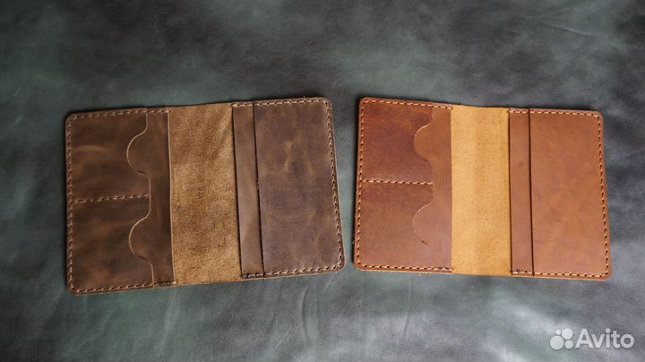 Обложка на паспорт/военный билет натуральная кожа