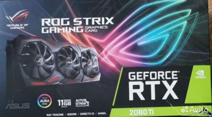 Видеокарта rtx 2080 ti