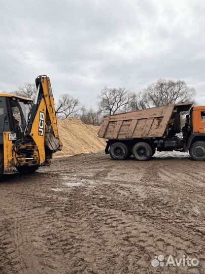 Песок карьерный с доставкой