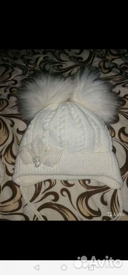 Комбинезон зима. Шапка зимняя на девочку