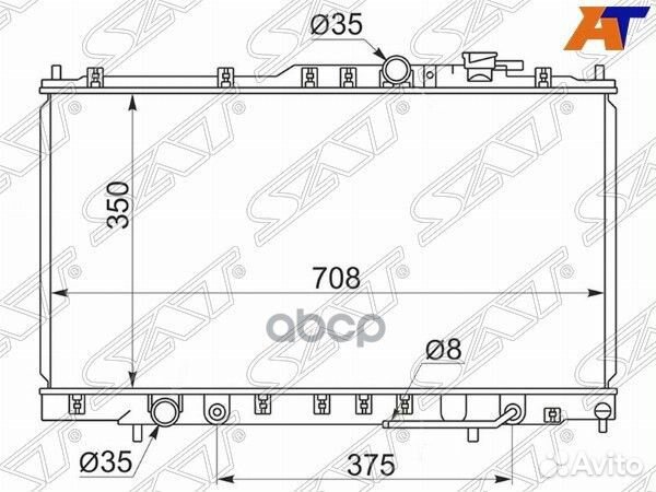 Радиатор Chrysler Sebring 00-06 / Dodge Stratus 00-06