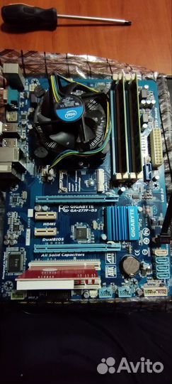 Комплект i7, материнская плата, озу, кулер