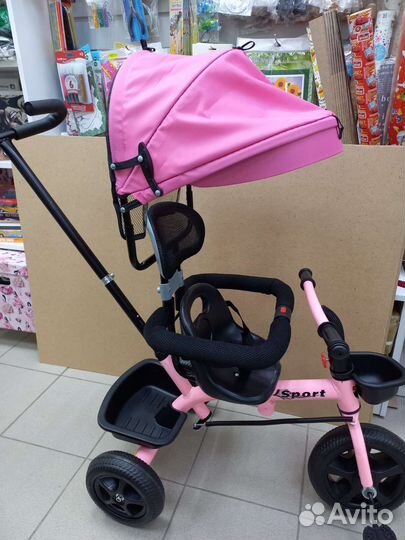 Трехколесный велосипед с родительской ручкой