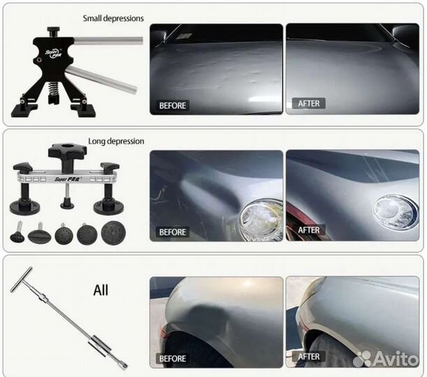 Набор для удаления вмятин PDR