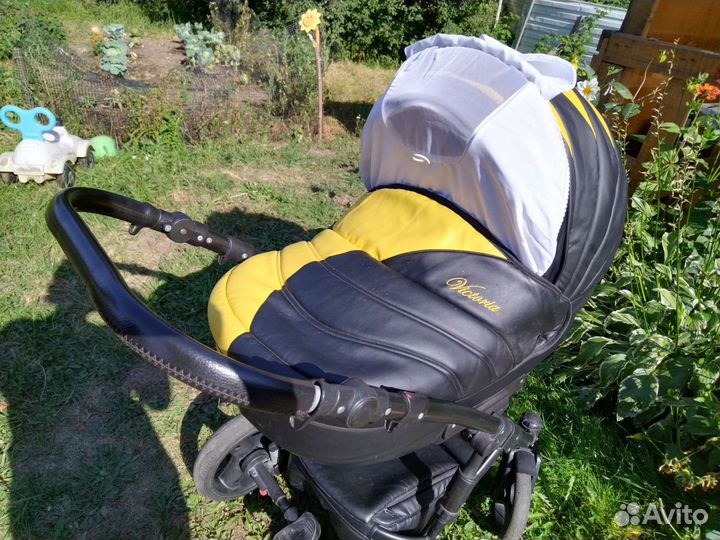 Коляска 2 в 1 эко кожа
