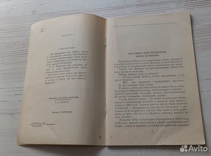 П.А.Кропоткин.Петропавловская крепость.Побег