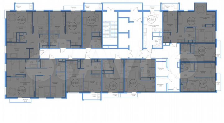 Квартира-студия, 21,7 м², 17/20 эт.