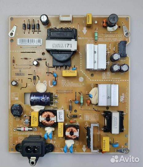 Блок питания EAX67209001(1.5) от LG 43UK6450PLC