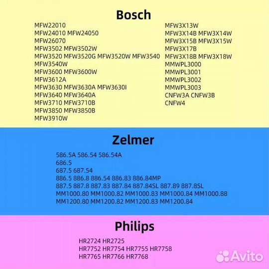 Втулка шнека для мясорубок Zelmer Bosch Philips