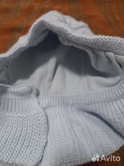 Шапка шлем для новорожденных