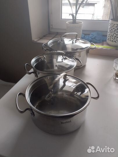 Кастрюля Тефаль tefal duetto 5л