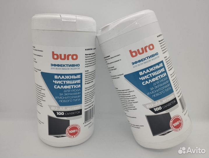 Влажные салфетки Buro для экранов мониторов