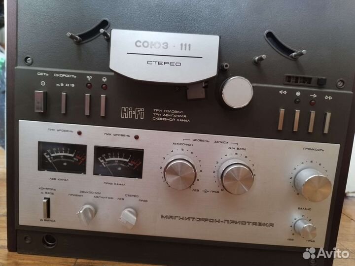 Катушечный магнитофон-приставка 