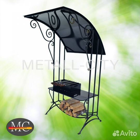 Мангал с жаровней и крышей М-25, Т7