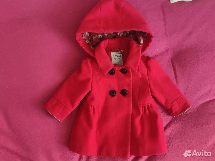 Пальто для девочки next 68-74