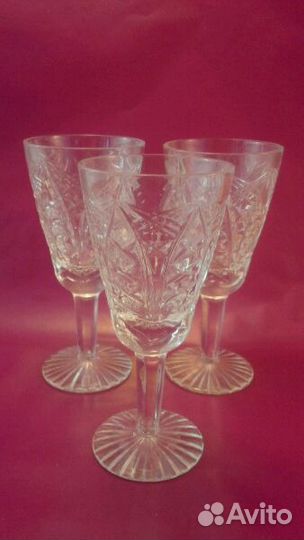 Вазы, салатники, фужеры из хрусталя