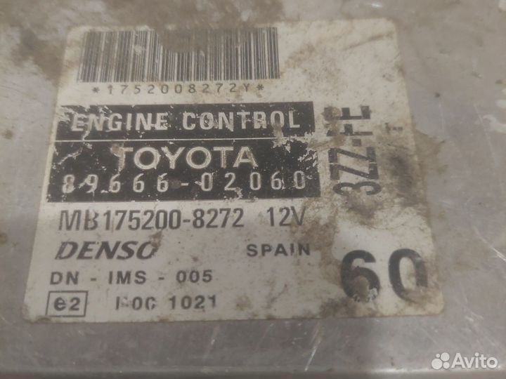 Эбу Toyota corolla e 120