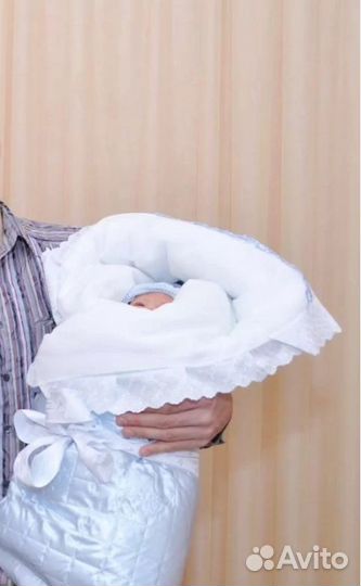 Конверт-одеяло на выписку зимний