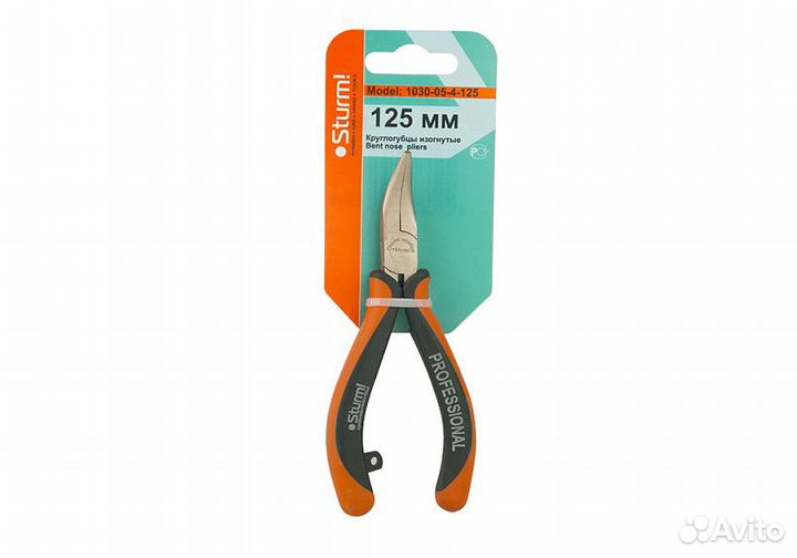 Круглогубцы изогнутые Sturm 125 мм 1030-05-4-125