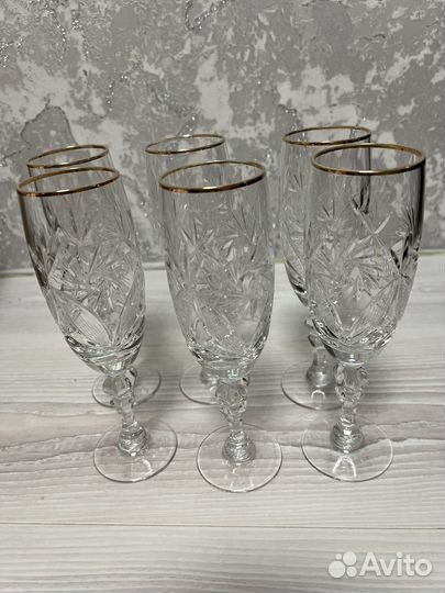 Хрустальные фужеры