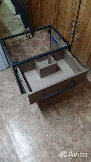 Тумба под накладную раковину в стиле лофт