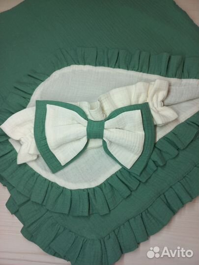 Детский муслиновый плед-конверт