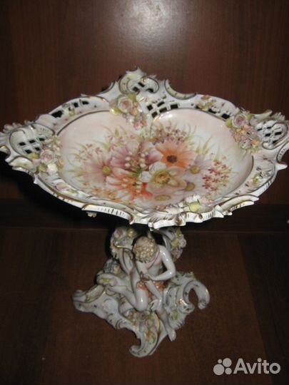 Фарфоровая ваза. Германия. Плауэ 19 век