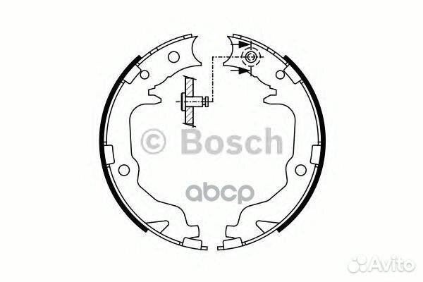 Колодки торм.бараб.167х32 citroen C4 11.10