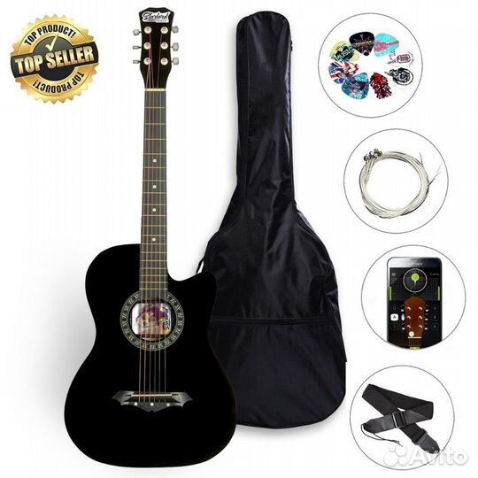 Гитара Starlord Cobain White Label '38 Черная