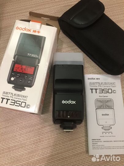 Вспышка godox TT 350 для камеры Canon