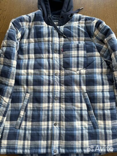 Мужская куртка пуховик Levi's Quilted Plaid Оригин