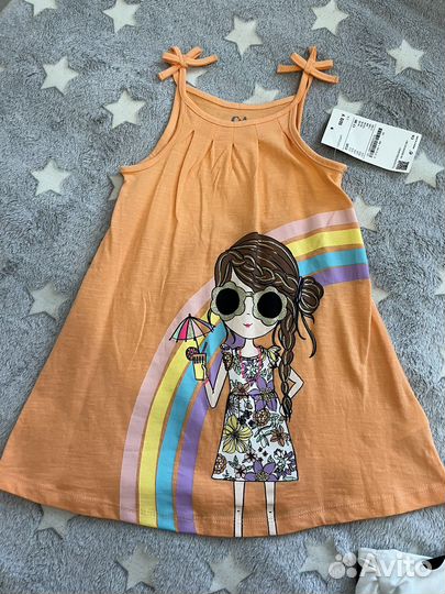 Набор летних платьев для девочек C&A. Размер 92