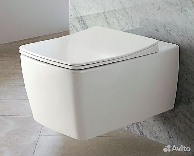 Унитаз подвесной VitrA Metropole Rim-Ex с сиденьем микролифт с функцией биде и встроенным смесителем