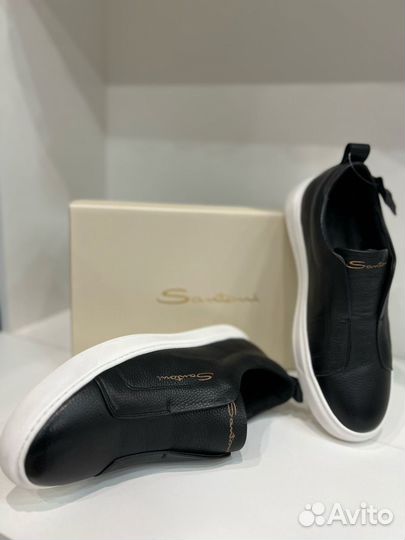Кеды мужские santoni кожа натуральная