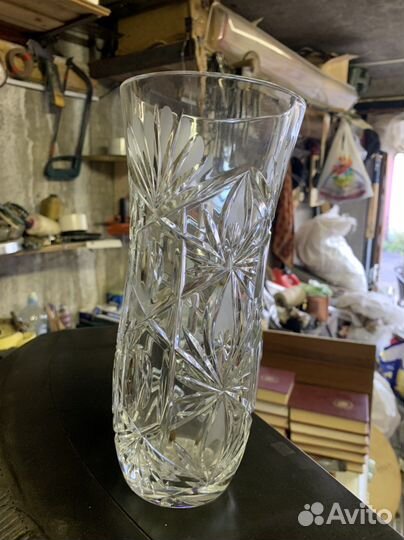 Хрустальная ваза и поднос СССР