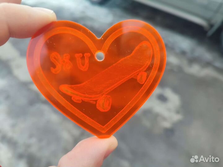 Валентинка 3d скейт