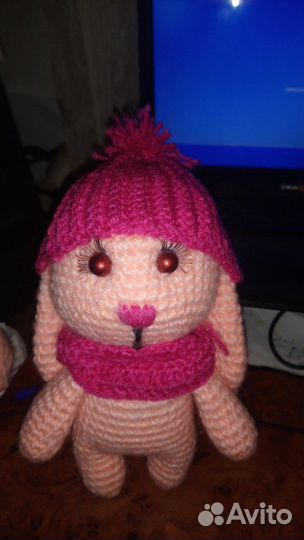 Вязаный зайка