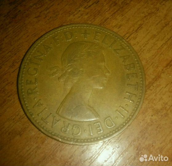 Англия, 1 пенни 1961 год