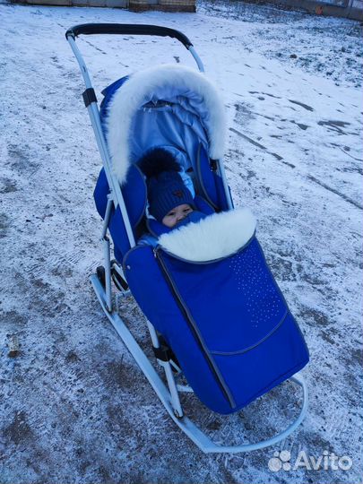 Коляска санки