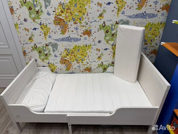 Детская кровать IKEA с матрасом