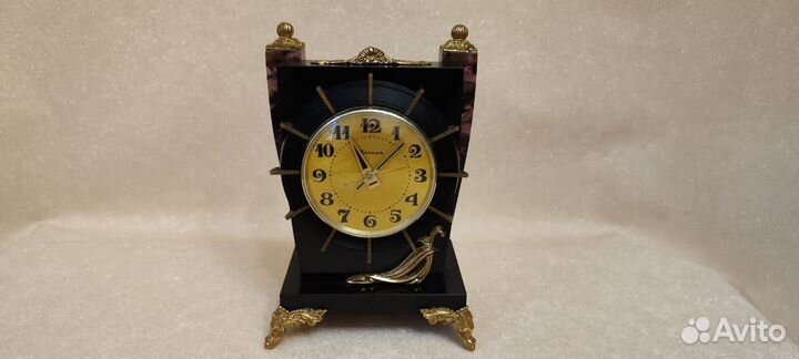 Часы настольные, механические, Молния, СССР