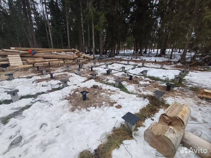 Сваи винтовые установка под ключ