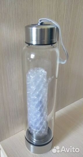 Бутылка для воды с кристаллом кварца Navarİs
