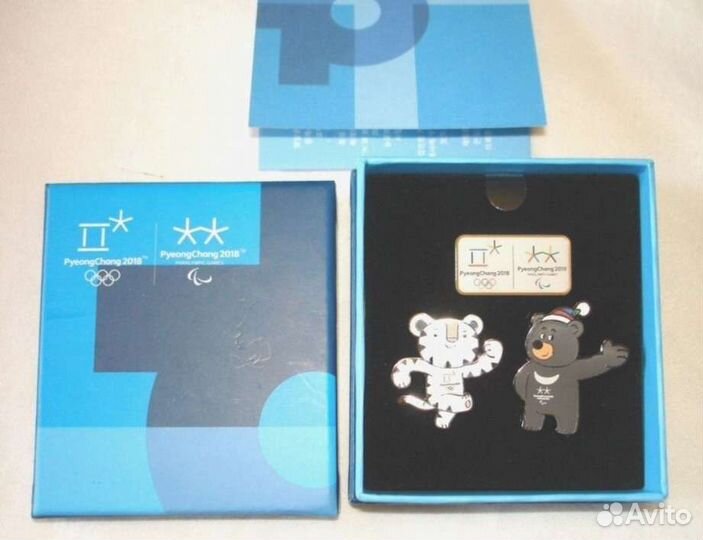 Пхенчхан 2018 Набор значков Сухоран + Пандаби