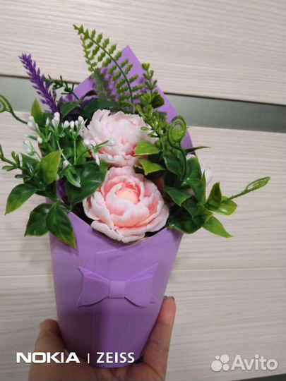 Букет из ароматного мыла ручной работы